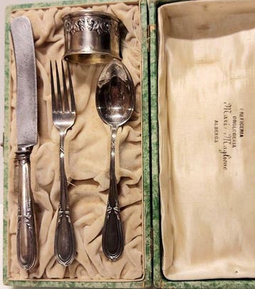 Maris Maglione - Albenga - - Bestekset (4) - .800 zilver -