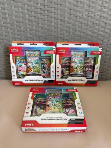 Pokémon - 3 Booster pack - First partner illustration, Nieuw