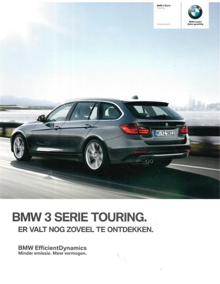 2014 BMW 3 SERIE TOURING BROCHURE NEDERLANDS, Boeken, Auto's | Folders en Tijdschriften, Ophalen of Verzenden