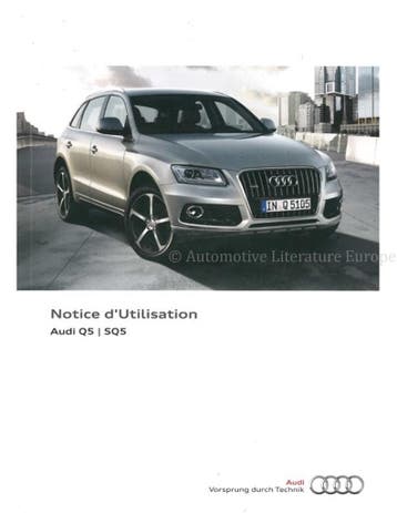 2015 AUDI Q5 / SQ5 INSTRUCTIEBOEKJE FRANS