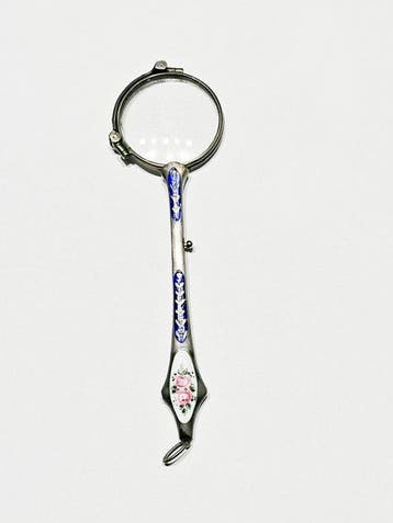 Other brand - Estilo Art Nouveau – Plata - Esmalte - Lorgnet