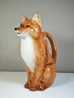 Aiguière - Céramique - Pichet peint à la main - renard, Antiquités & Art