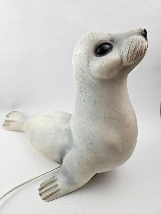 Heico - Lampe - Plastique - Lampe vintage de phoque, Antiquités & Art, Art | Objets design
