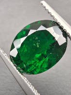 Groen Tsavoriet - 4.08 ct - Antwerp Laboratory for Gemstone