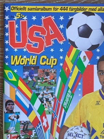 Panini World Cup USA 94 - Swedish Edition - Including the