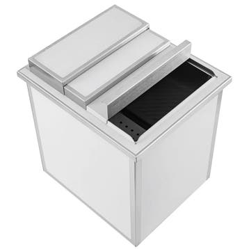 Inbouw-IJsbak | RVS | Schuifdeksel | Afvoeraansluiting |, Verzenden, Nieuw in verpakking