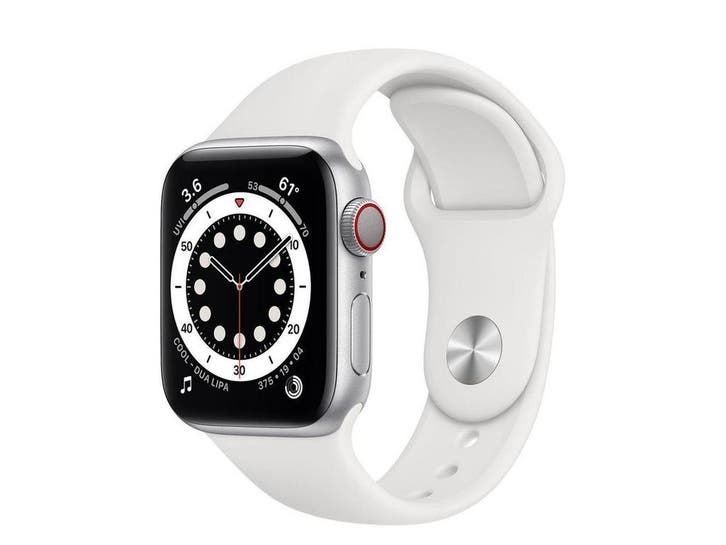 Apple Watch Series 6 - 44mm - Aluminium - Zilver - GPS +, Bijoux, Sacs & Beauté, Montres connectées, Envoi