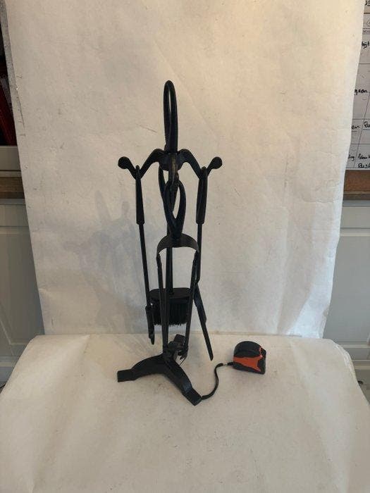 Accessoire de cheminée (4) - bel ensemble pour cheminée en, Antiek en Kunst, Curiosa en Brocante