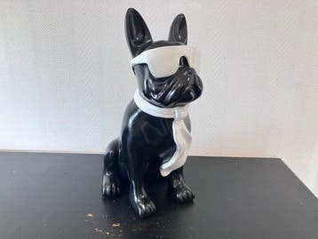 Grote Franse Bulldog beeld - sculptuur, pop-art - 40 cm -, Antiek en Kunst