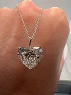 Collier - 14 carats Or blanc - 5.08ct. tw. Diamant (Cultivé, Bijoux, Sacs & Beauté, Colliers