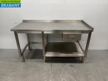 RVS Werktafel met lade 160 x 70 x 87.5 Horeca, Zakelijke goederen, Horeca | Meubilair en Inrichting, Ophalen of Verzenden, Nieuw in verpakking