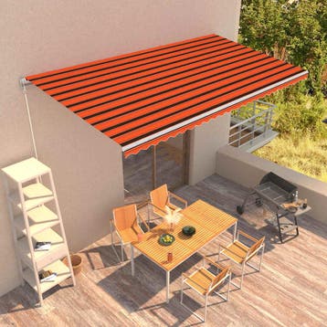 vidaXL Handmatig Zonnescherm 6 x 3 m, Tuin en Terras, Verzenden, Nieuw