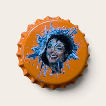 Champagne capsules (22) - Metaal - Michael Jackson petjes