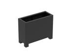 Aluminium plantenbak 100x40x80cm - Met poten