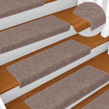 vidaXL Trapmatten zelfklevend 15 stuks 65x21x4 cm lichtbruin, Verzenden
