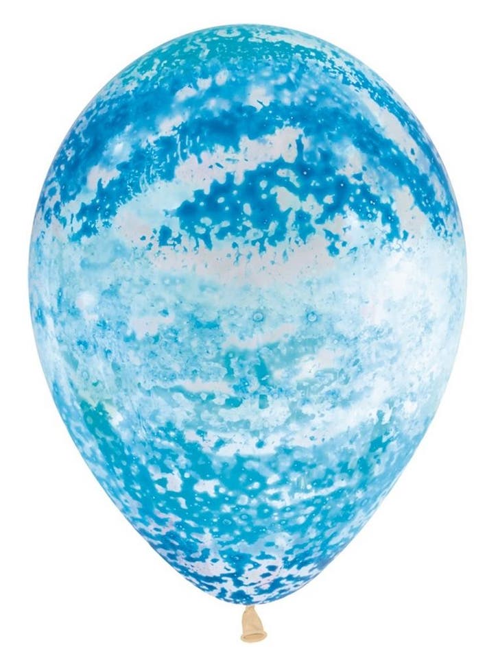 Ballonnen Graffiti Blue Crystal Clear 30cm 25st, Hobby & Loisirs créatifs, Articles de fête, Envoi