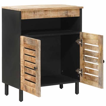 vidaXL Opbergkasten Naturel 60 x 33 x 75 cm Massief Mango, Huis en Inrichting, Verzenden, Nieuw