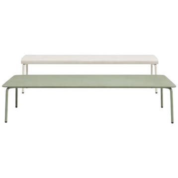 Serax August Tuinset: Lage Aluminium Tafel Groen + Bankje, Verzenden, Nieuw, Aluminium, Tuinset