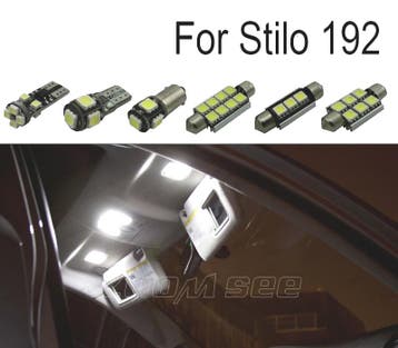 Kit 14 Ampoules Led Intérieur Pour Fiat Stilo 192 01-07, Auto-onderdelen, Verlichting, Verzenden, Nieuw