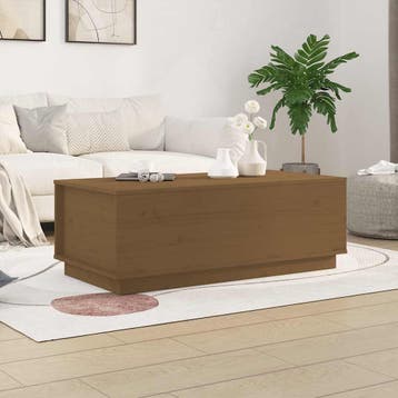 vidaXL Salontafel 100x50x35 cm massief grenenhout, Huis en Inrichting, Verzenden, Nieuw