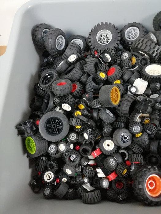 Lego - Assorti - Banden en velgen +/- 17,00 kilo - 1990-2000, Kinderen en Baby's, Speelgoed | Duplo en Lego