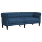 3-zitsbank Chesterfield stof blauw | Retour Deal | 41% Ko..., Huis en Inrichting, Zetels | Zetels, Verzenden, Chesterfield-stijl