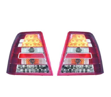 FEUX ARRIÈRE LED VOLKSWAGEN VW BORA 98-05 FOND ROUGE, Verzenden