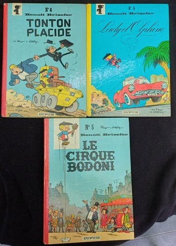 Benoît Brisefer T4 à T6 - 3x C - EO/Ré - 3 Album - 1972/1973