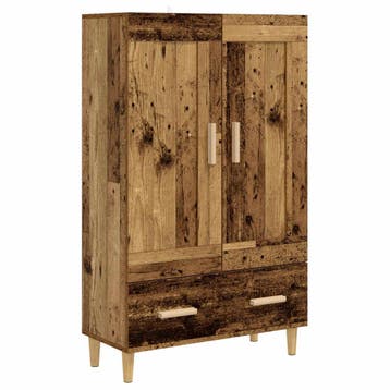 vidaXL Highboard Oud hout 70 x 31 x 115 cm Bewerkt hout, Verzenden