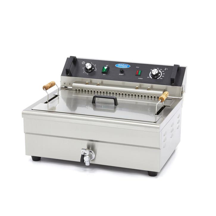 Frituurpan | 50–200°C | RVS | Extra groot | 4.5kW (400V) |, Zakelijke goederen, Horeca | Keukenapparatuur, Nieuw in verpakking