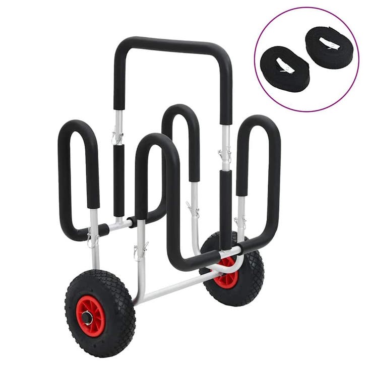 vidaXL SUP trolley voor surfplank 45 kg aluminium, Watersport en Boten, Bootonderdelen, Nieuw, Verzenden