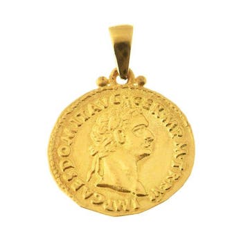 Pendentif en forme de monnaie - 18 carats Or jaune