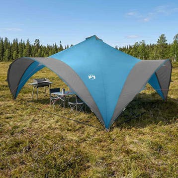 vidaXL Partytent met dak Blauw 600 x 600 x 400 cm Polyester, Verzenden, Nieuw