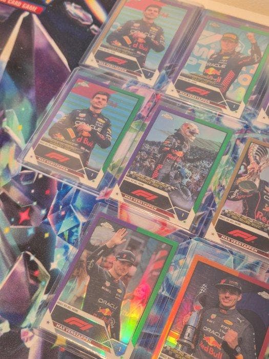 2022 Topps Topps Chrome F1 Max Verstappen Parallel card,, Collections, Autocollants