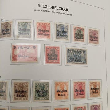 België 1914/1920 - Volledige collectie bezettingszegels.