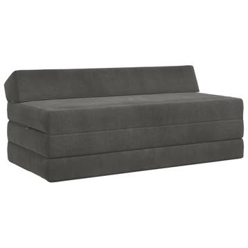 vidaXL Vouwbare Sofa Bed Donkergrijs 120 x 60 x 49 cm Stof, Verzenden