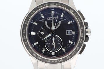 Citizen - Attesa Eco-Drive Radio-Controlled World Time, Handtassen en Accessoires, Nieuw