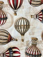Exclusieve stof in postmoderne stijl met luchtballonnen -