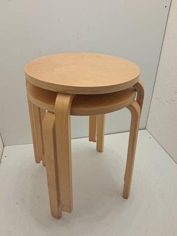 IKEA - Tabouret (2) - Frosta - Bois - rétro