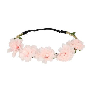 Haarband Bloemen – Gevlochten – Lichtroze, Nieuw
