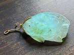 Chrysoprase Gravure - Hoogte: 6 cm - Breedte: 3 cm- 10.7 g -