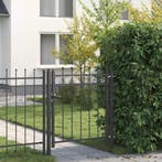 vidaXL Hekpoort HORST 100 x 100 cm Metaal Zwart, Tuin en Terras, Verzenden, Nieuw
