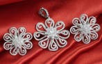 Hanger - 14 karaat Witgoud - 5.32ct. tw. Diamant
