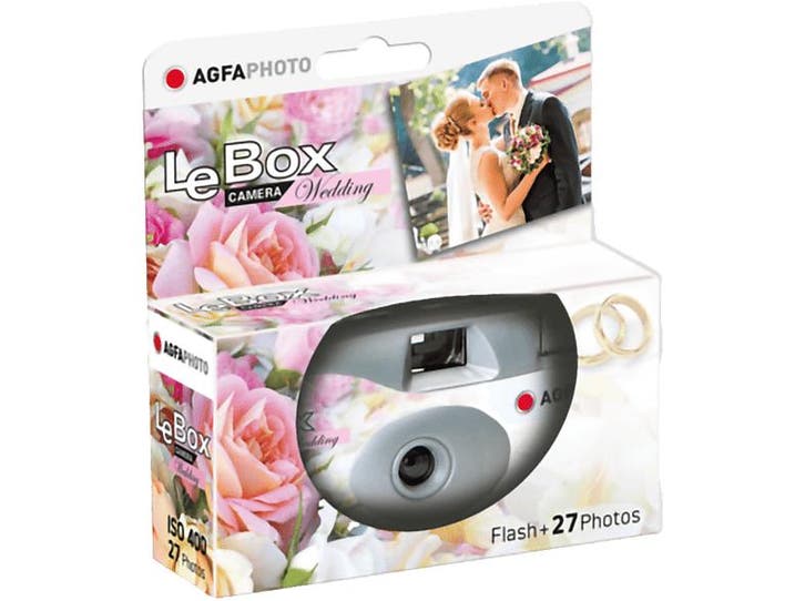 Agfaphoto -  Wegwerp Camera Lebox Wedding  - Wit, Audio, Tv en Foto, Fotocamera's Analoog, Nieuw, Overige Merken, Verzenden
