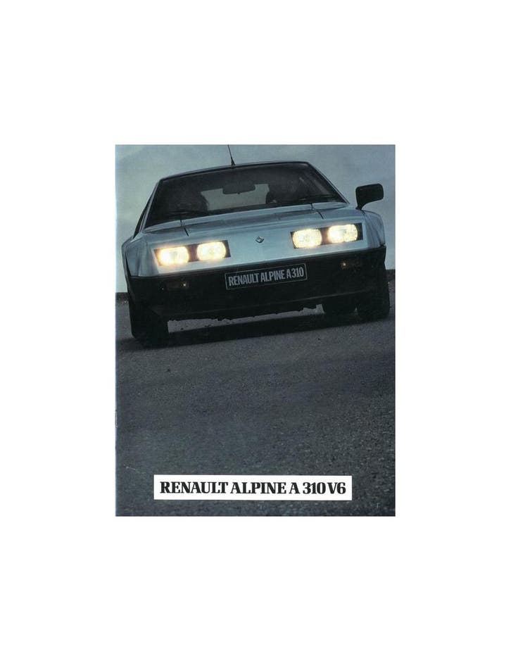 1981 ALPINE A310 V6 BROCHURE FRANS, Livres, Autos | Brochures & Magazines, Enlèvement ou Envoi