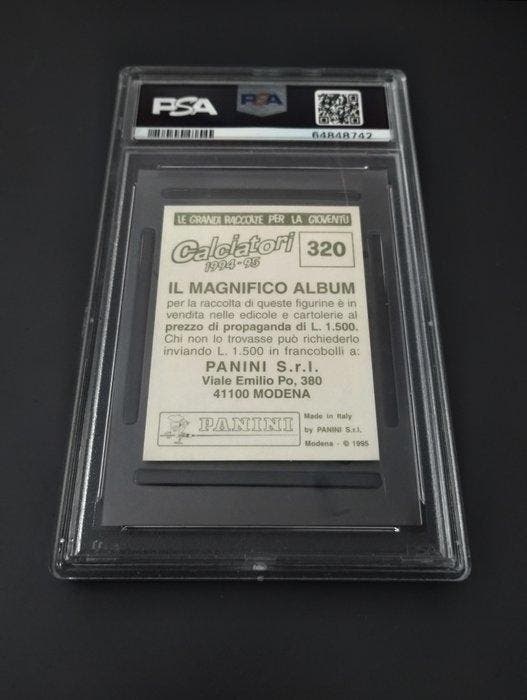 1994/95 Panini Francesco Totti Rookie-kaart - PSA 8 - 1, Verzamelen, Stickers