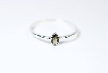 ring Moldaviet / facetgeslepen / nieuw - 1.15 g - (1)