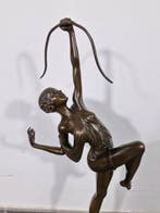 Pierre Le Faguays - Beeld, Diana met boog - 50 cm - Bont,