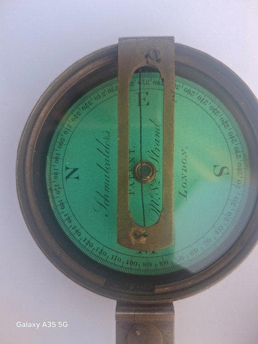 Boussole marine - Laiton - Thomas Jones Schmalcalder, Antiquités & Art, Curiosités & Brocante