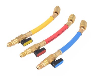 3 stuks Manometer slangen, koppel Set met kranen voor R32..., Auto-onderdelen, Verzenden, Nieuw